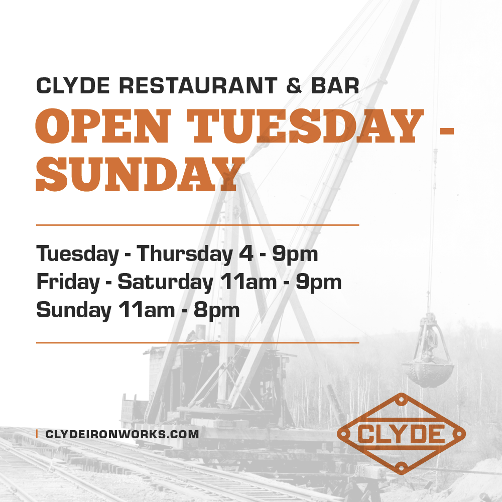Clyde Iron's New hours